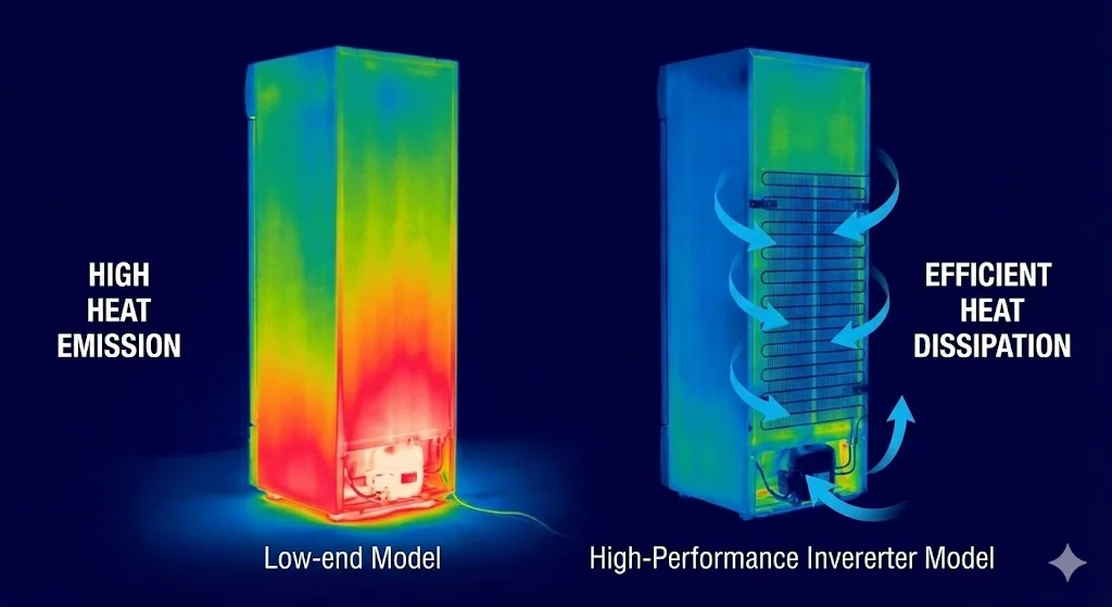 효율적인 냉각과 낮은 발열량을 자랑하는 고성능 음료수 냉장고 방열 시스템
