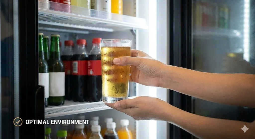 사장님의 정성이 담긴 음료를 조용하고 시원하게 보관하는 최적의 환경