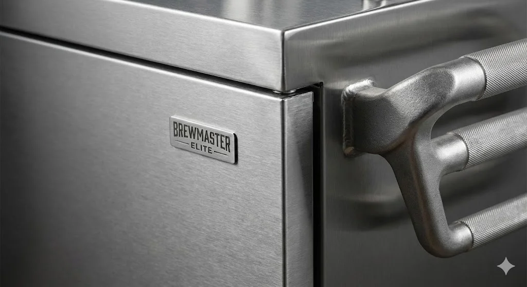 위생과 내구성을 모두 만족시키는 최고급 스테인리스 마감.