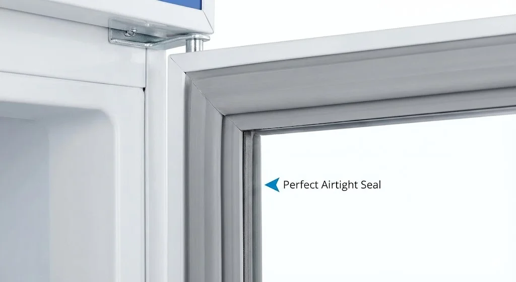 빈틈없는 밀폐를 보장하는 업소용음료수냉장고 마그네틱 가스켓 확대 사진