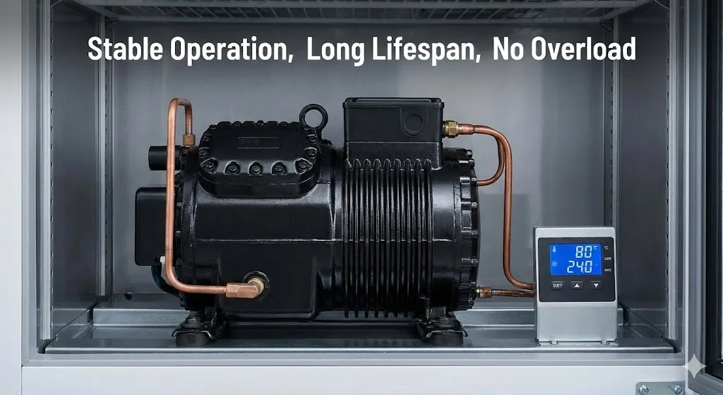 과부하 없이 안정적으로 작동하는 업소용음료수냉장고 산업용 컴프레서