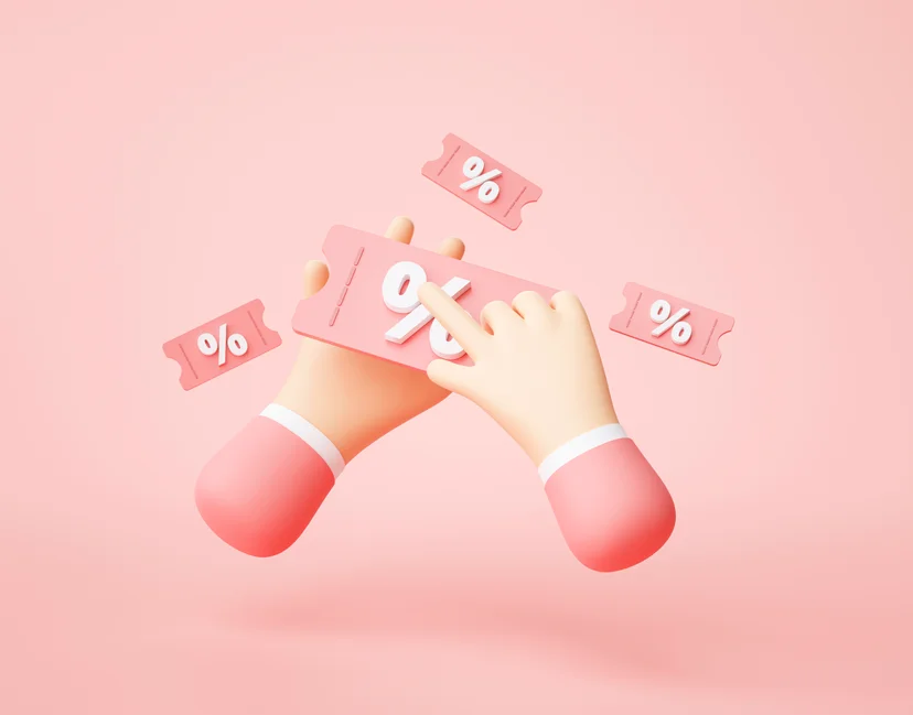 PG 수수료, 진짜 비싼가요? %를 손가락으로 표시하고 있는 이미지