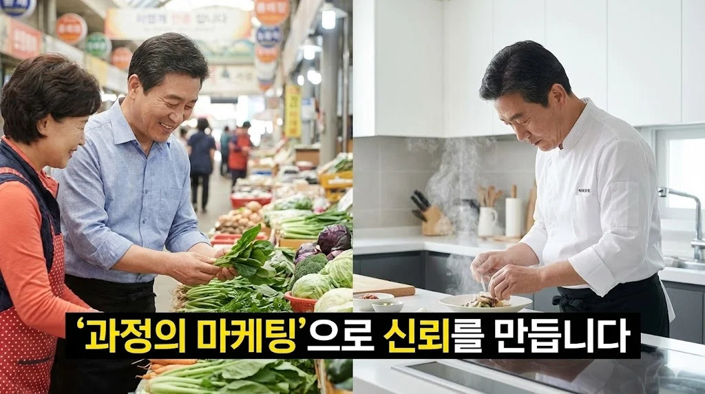 투명한 과정 공개가 고객의 신뢰를 얻는 핵심임을 강조합니다.