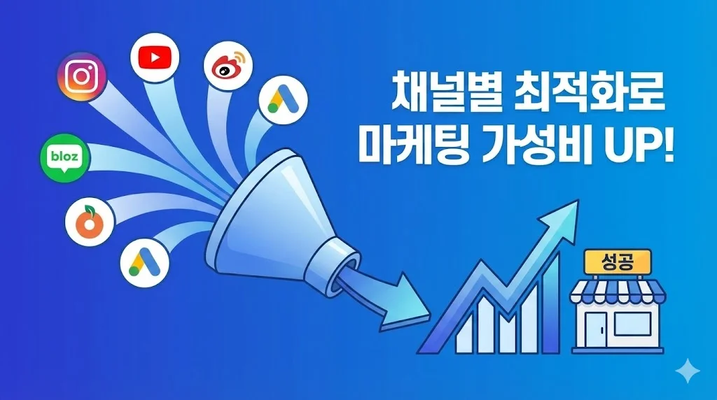 채널별 최적화의 중요성을 직관적으로 보여줍니다.