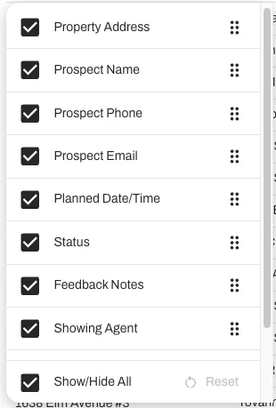 Drag and drop columns to prioritize the metrics that matter most to your workflow.
