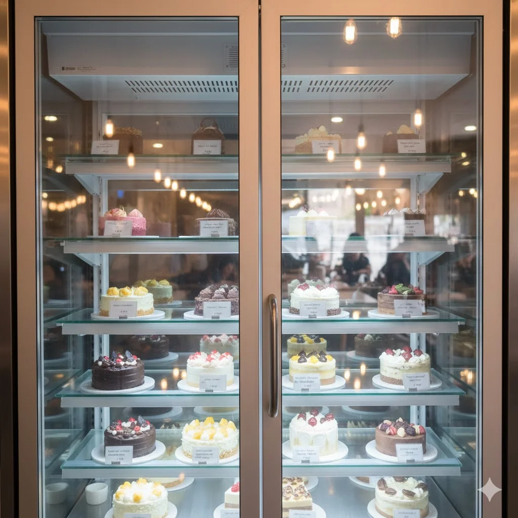 카페 디저트 진열대