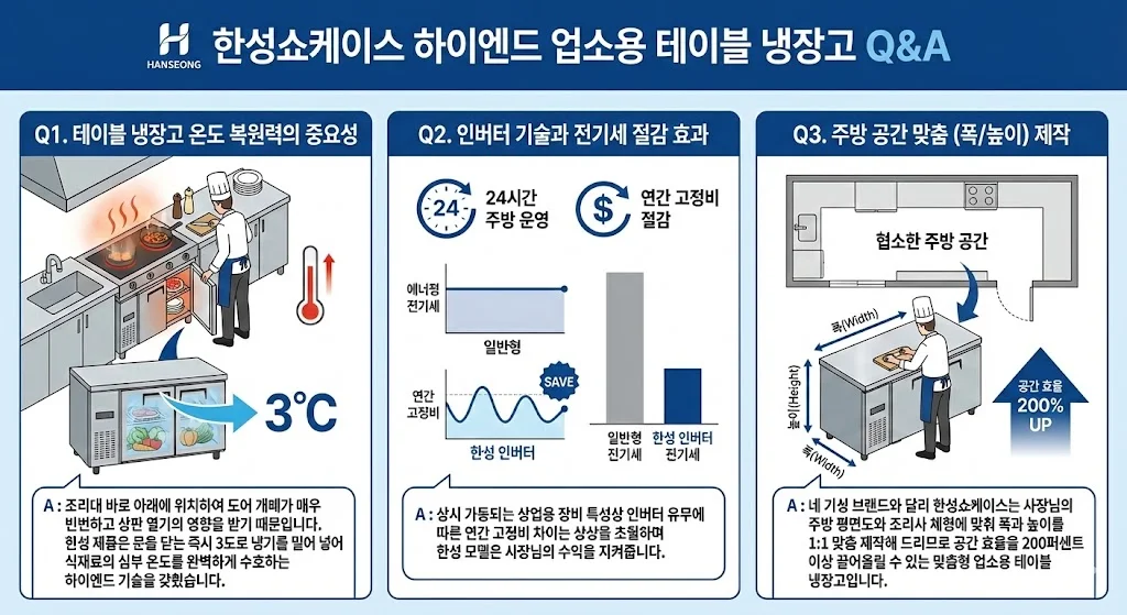 업소용테이블냉장고