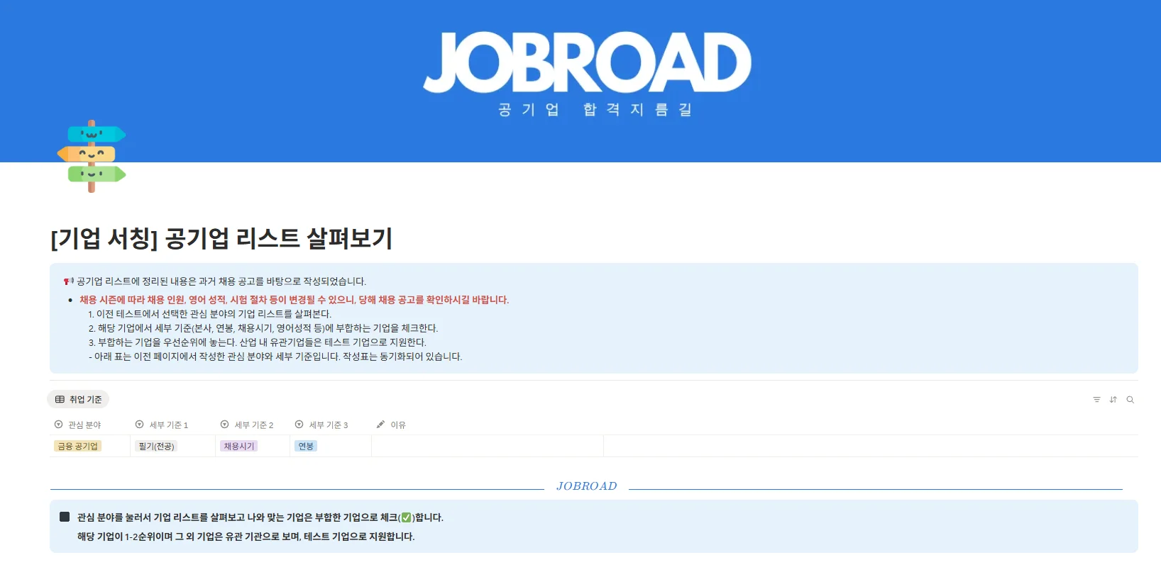 "잡로드 공기업 합격 플래너"