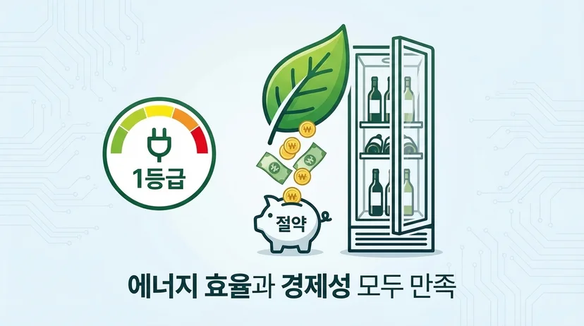 한성쇼케이스의 에너지 효율 등급 마크