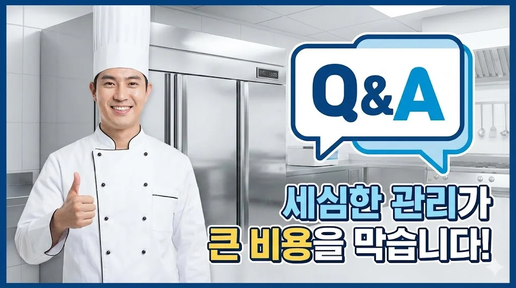 Q&A 그래픽과 함께 긍정적인 마무리를 보여주는 이미지