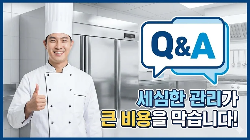 Q&A 그래픽과 함께 긍정적인 마무리를 보여주는 이미지