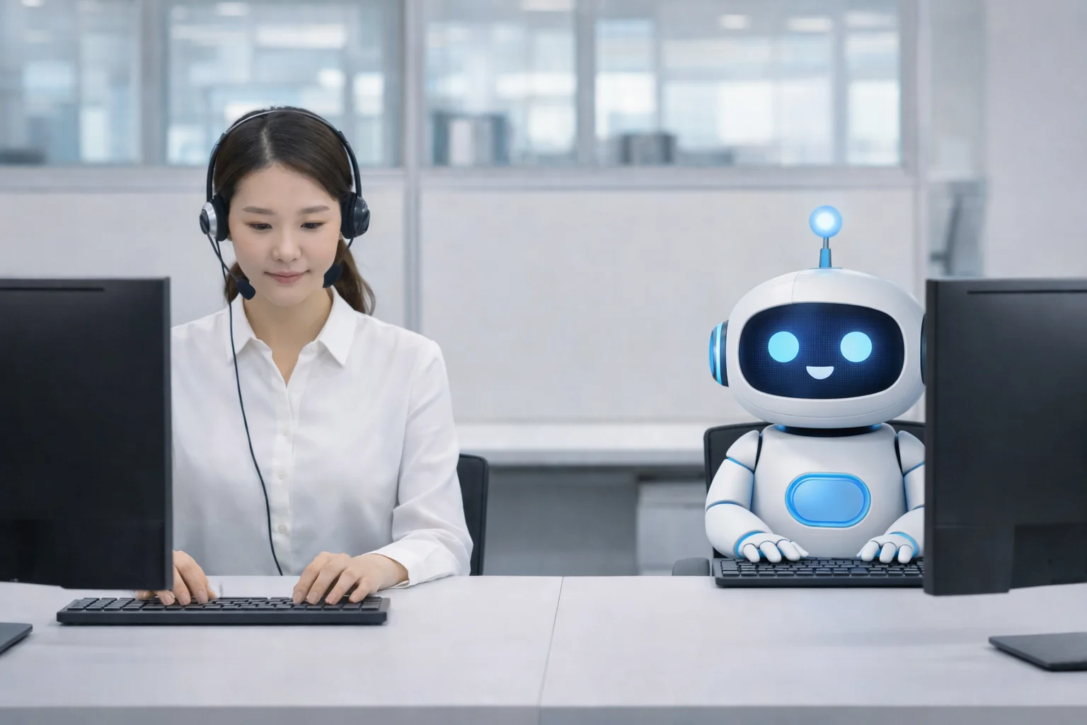 통합형AI고객센터, AI, AI챗봇, 고객센터 상담사