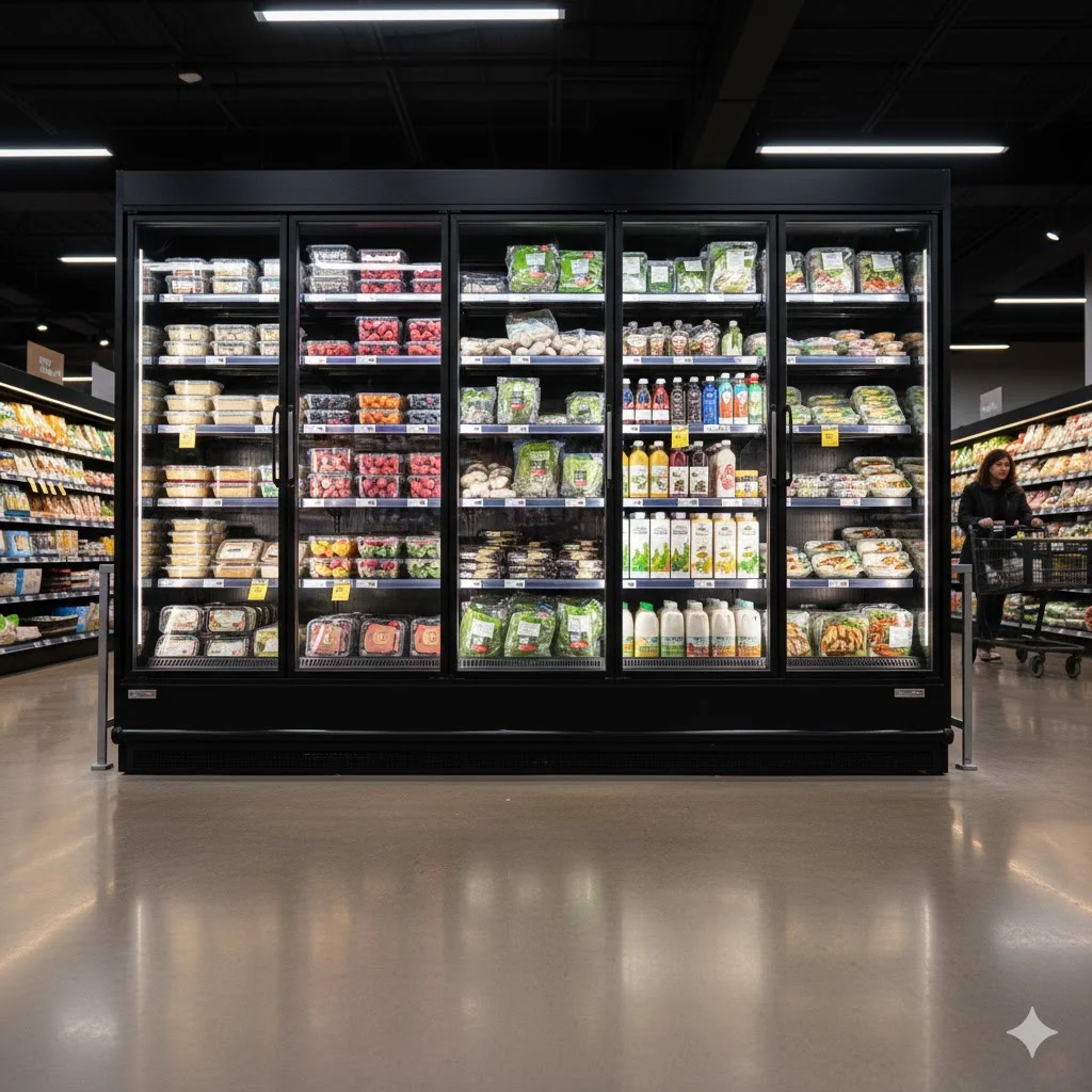 프리미엄 진열 냉장고 외관 디자인 이미지