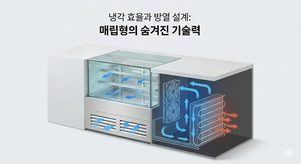 가구 내부에서도 강력한 냉각 성능을 유지하는 빌트인 기술