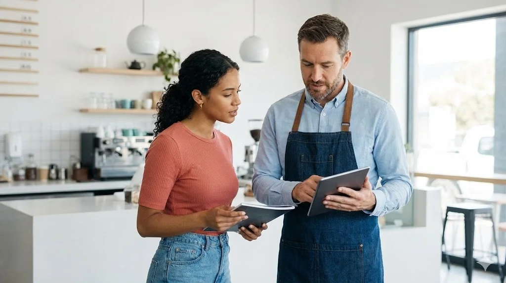 전문가와 함께하는 카페 쇼케이스 맞춤 상담