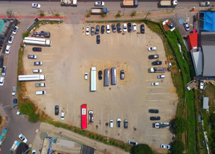 인천 왕길고가 화물차 주차장