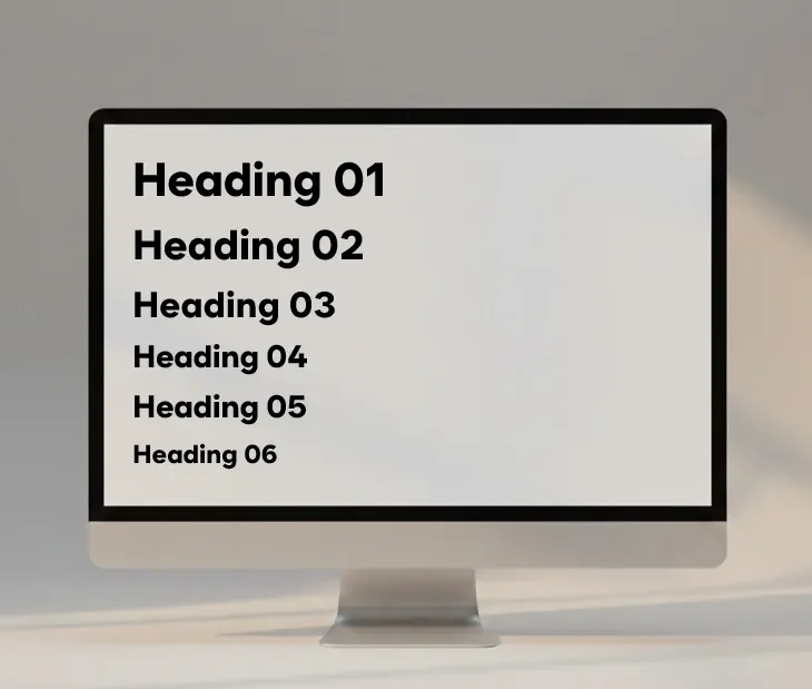 H태그의 계층 구조 이미지| 리드젠랩