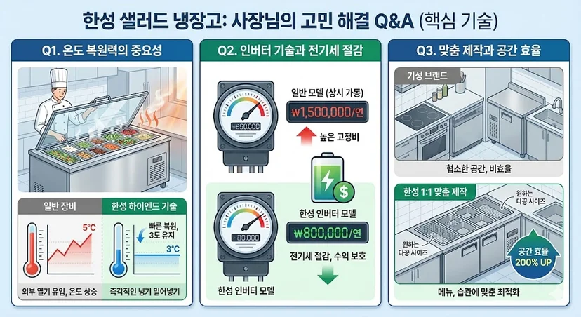 샐러드냉장고
