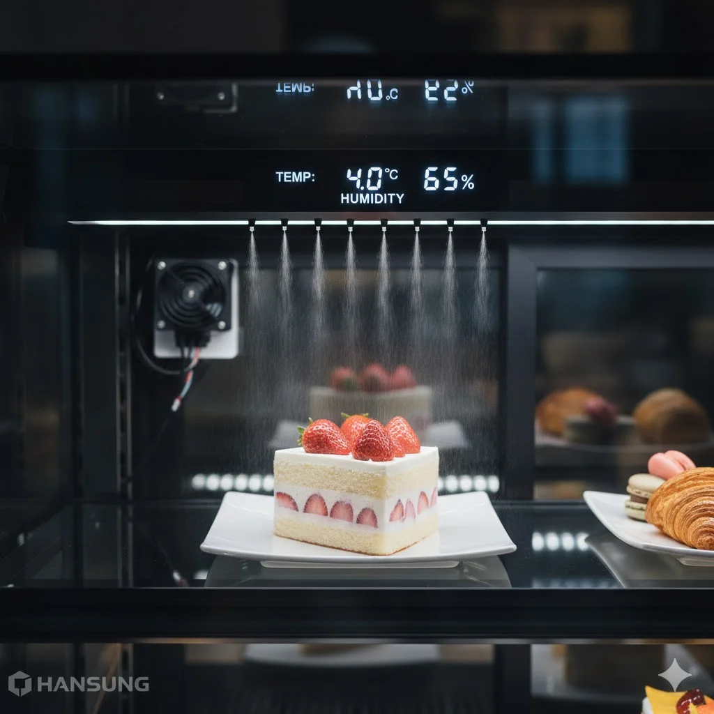 한성쇼케이스의 신선도 유지 기술을 보여주는 이미지.