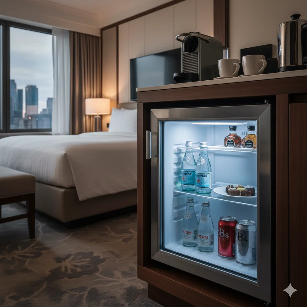 모텔 객실 냉장고 
