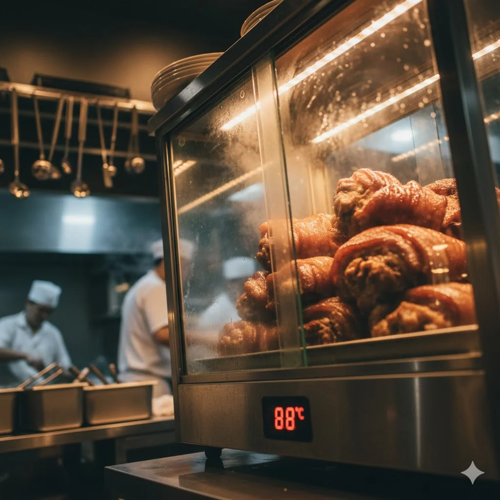 온도 조절 디지털 컨트롤러 확대 사진 / 족발 온장고