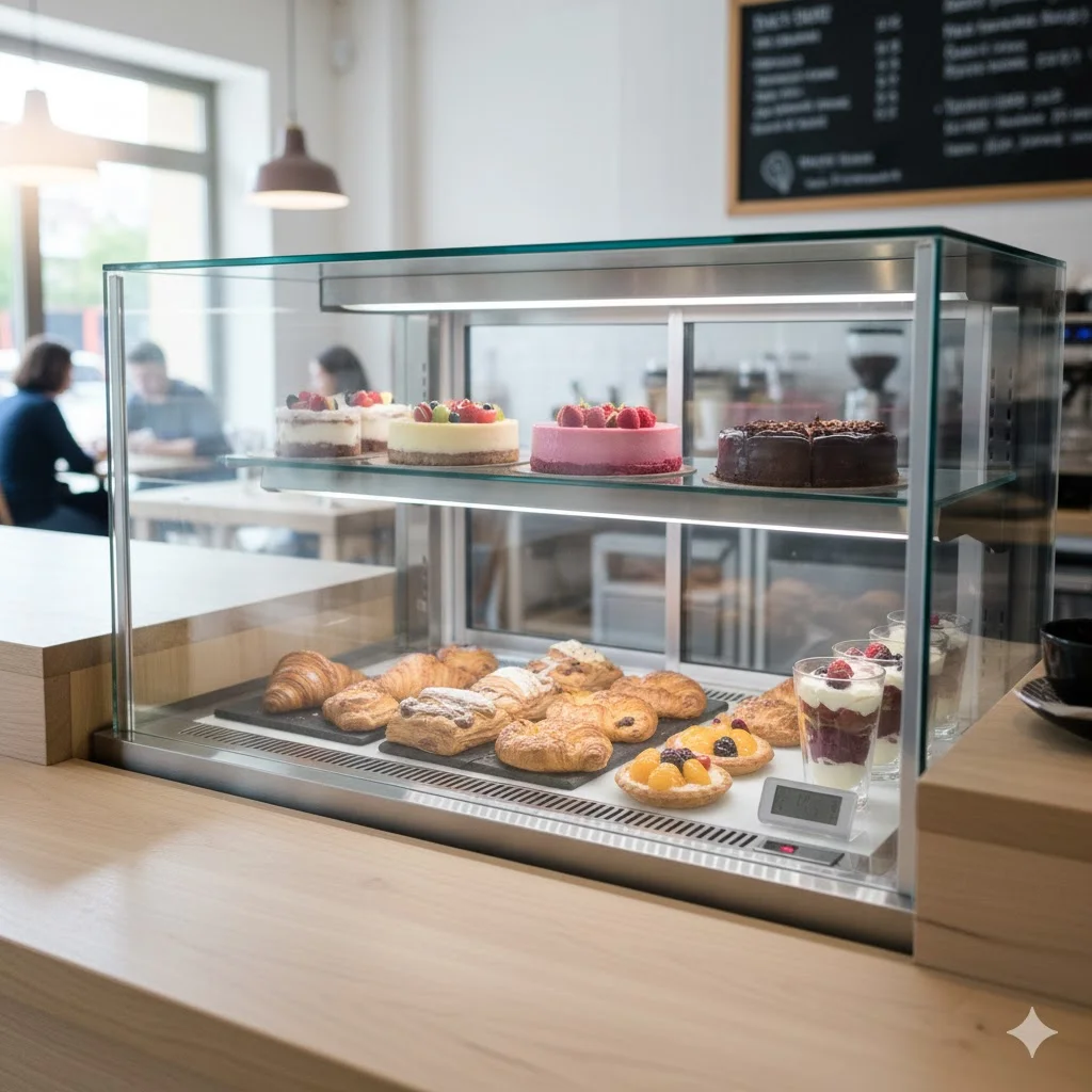 매장 가치를 높여주는 세련된 디자인, 중고와 차별화되는 한성 투명 2단 쇼케이스