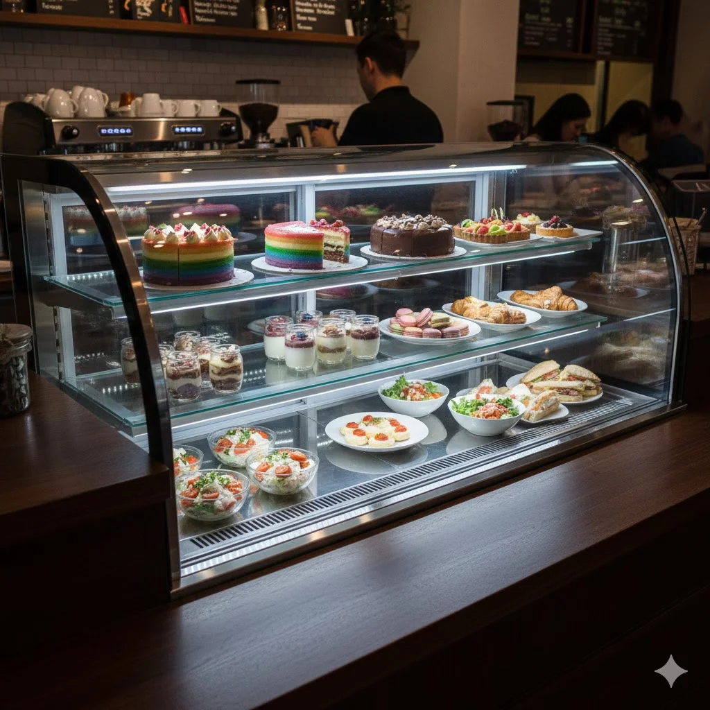 중고 제품과는 차원이 다른 냉각 속도를 자랑하는 한성 상업용 냉장 쇼케이스