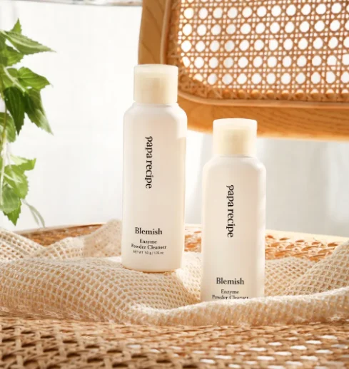 파파레서피 블레미쉬 효소 파우더 클렌저 - 여드름 피부를 위한 저자극 데일리 세안제