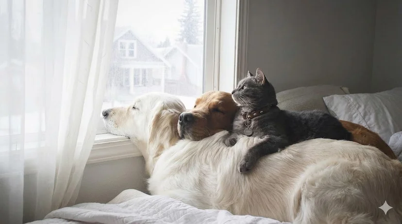 Living with a pet dog in a cozy Korean apartment.