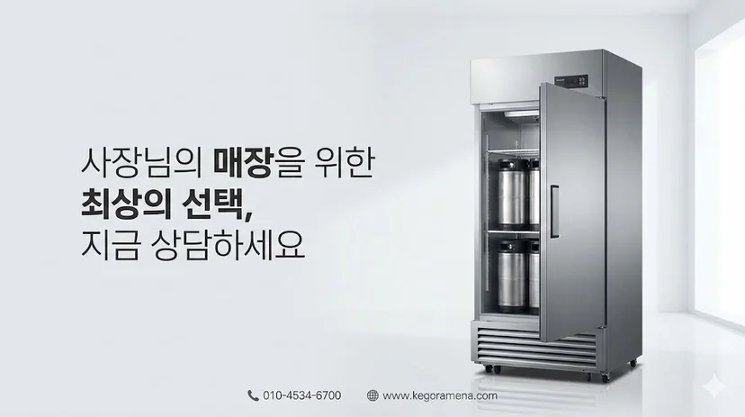 전문적인 제품 사진과 상담 문의 정보를 함께 보여주어 실제 구매를 유도하는 마지막 이미지.