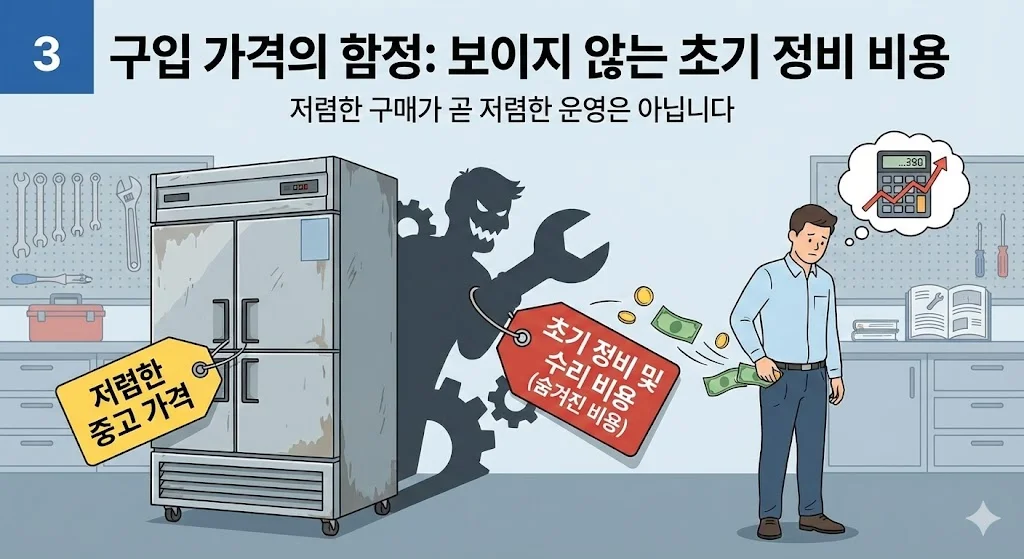 중고 냉장고 구매 시 숨겨진 초기 수리비 부담
