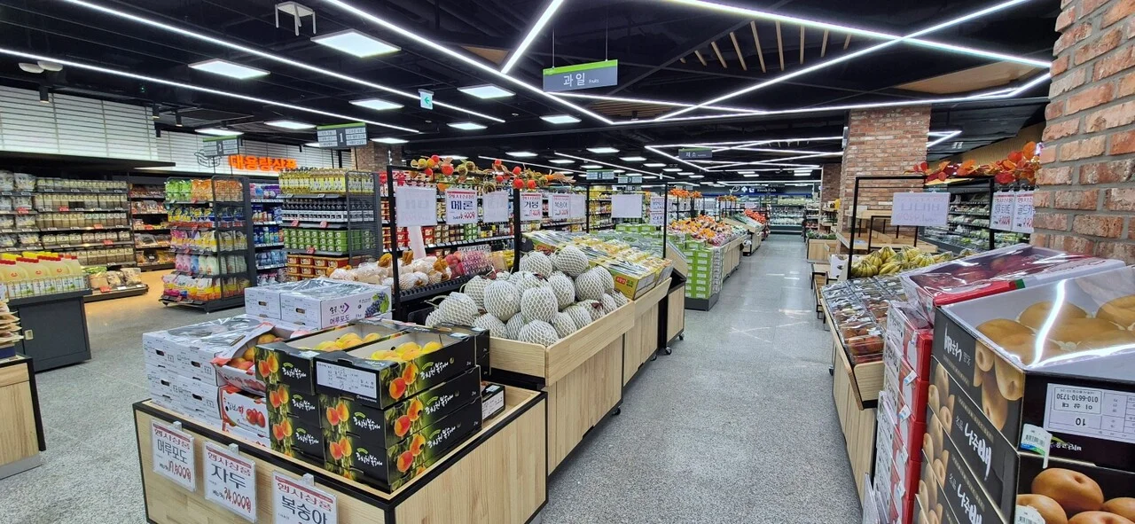 세종강남농협 매장의 내부 모습