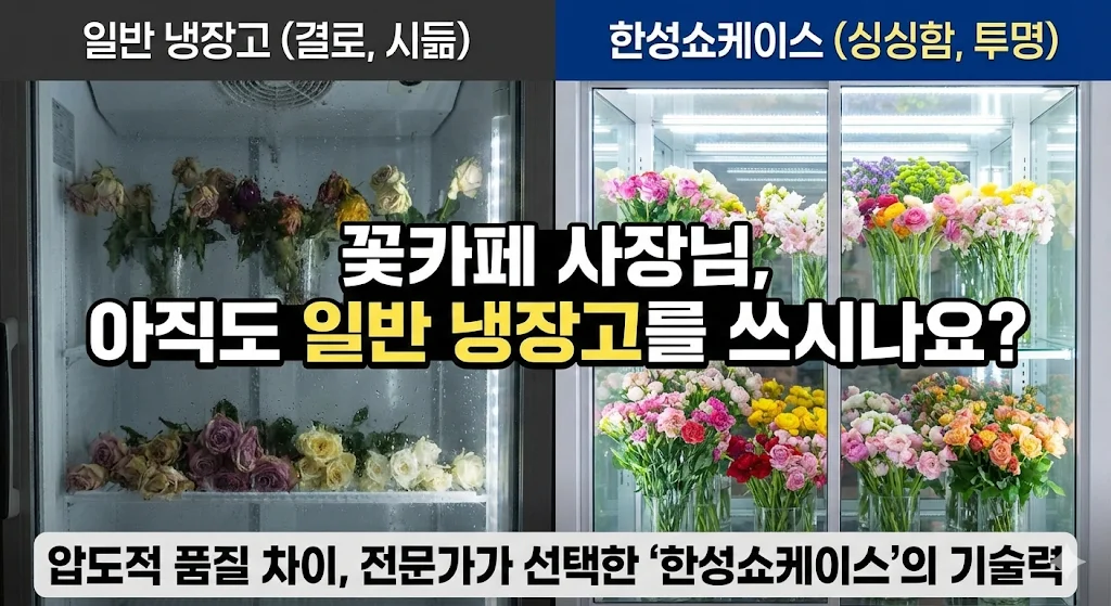 꽃집 냉장고
