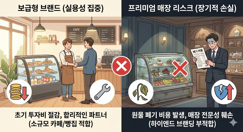 카페냉장쇼케이스