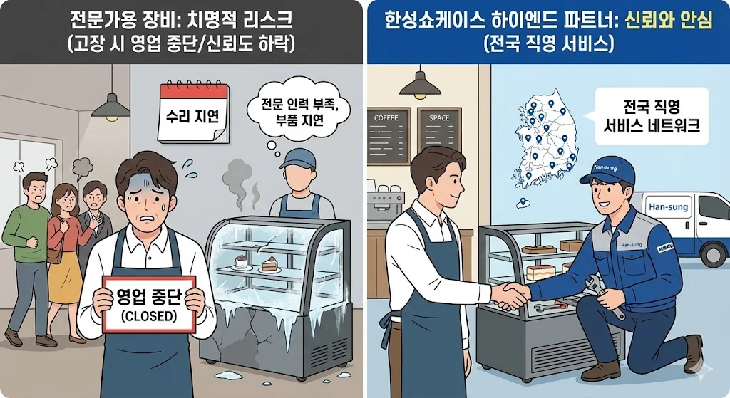 카페냉장쇼케이스