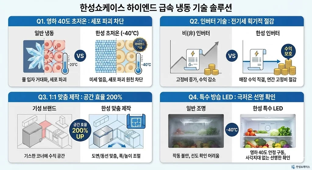 업소용급속냉동고