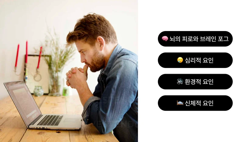 집중 이 안되는 이유