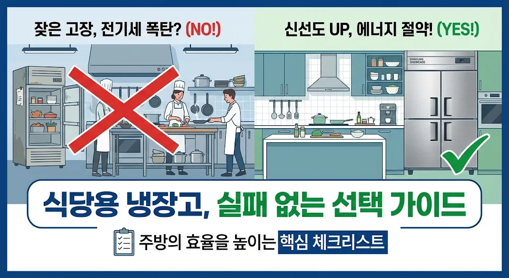 식당용냉장고