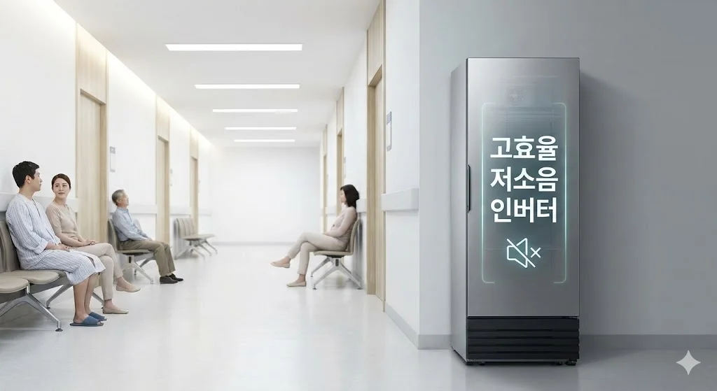 쾌적한 병원 환경을 유지하는 저소음 인버터 백신냉장고