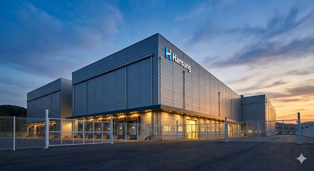 거대한 프리미엄 저온저장고 건물 외관