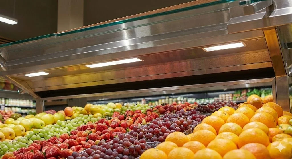 과일을 보석처럼 빛내는 프리미엄 조명: 색감의 왜곡 없는 생생한 유혹