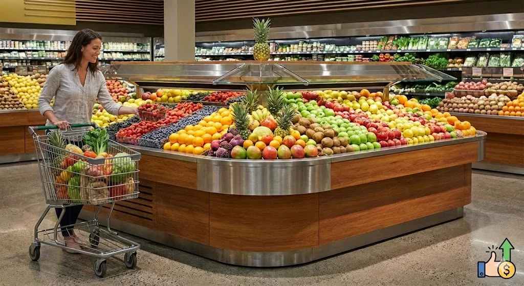 고객의 오감을 만족시키는 과일진열대, 성공 창업의 든든한 기반이 된답니다