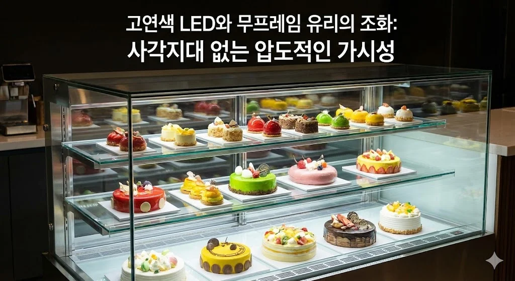 고연색 LED와 무프레임 유리의 조화: 사각지대 없는 압도적인 가시성