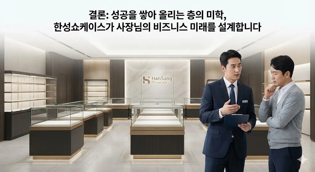 성공을 쌓아 올리는 층의 미학, 한성쇼케이스가 사장님의 비즈니스 미래를 설계합니다