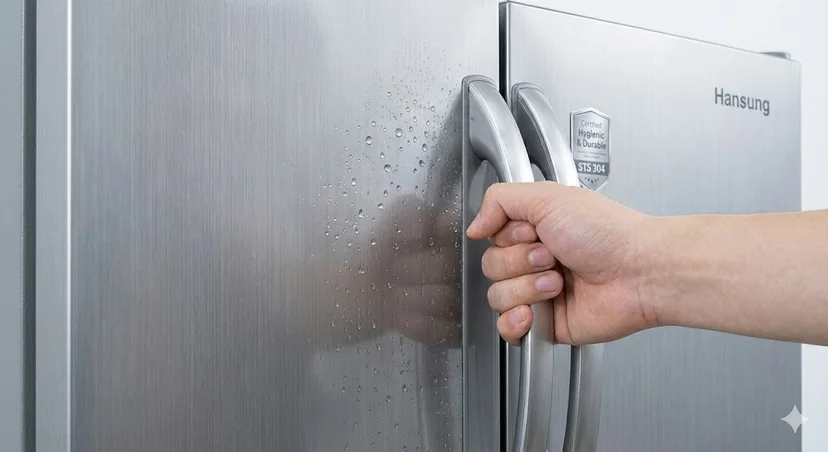 결로 방지 기술이 적용된 냉장고 도어 핸들