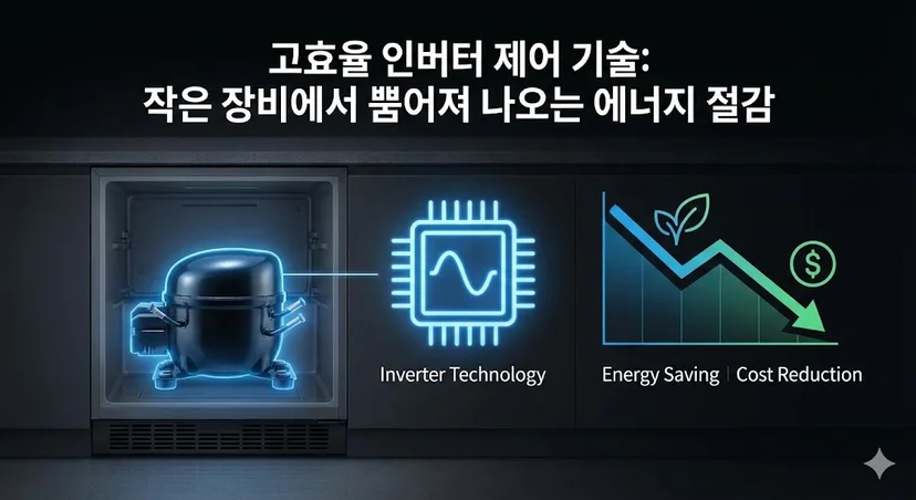 전기세를 획기적으로 낮춰주는 고효율 인버터 제어 기술 및 에너지 절약 인포그래픽