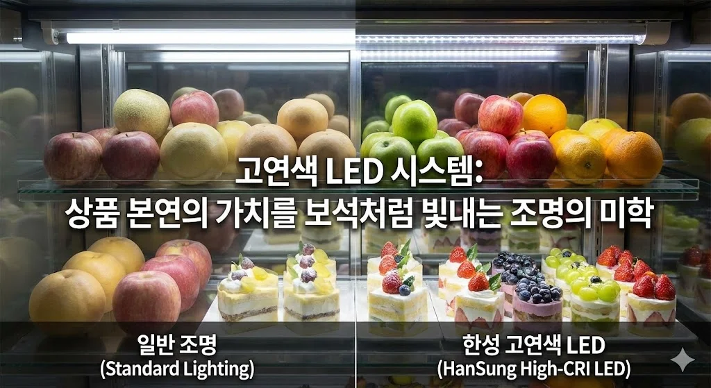 고연색 LED 시스템: 상품 본연의 가치를 보석처럼 빛내는 조명의 미학