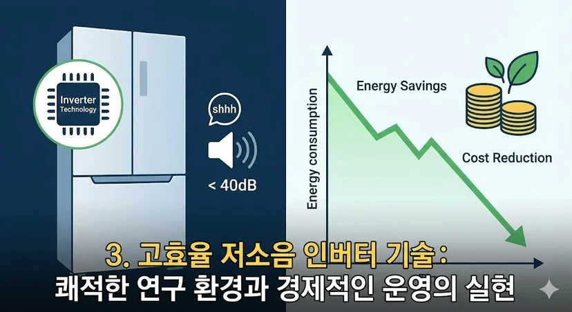 고효율 저소음 인버터 기술: 쾌적한 연구 환경과 경제적인 운영의 실현