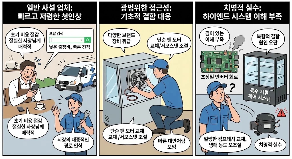 쇼케이스수리