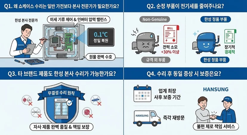 쇼케이스수리